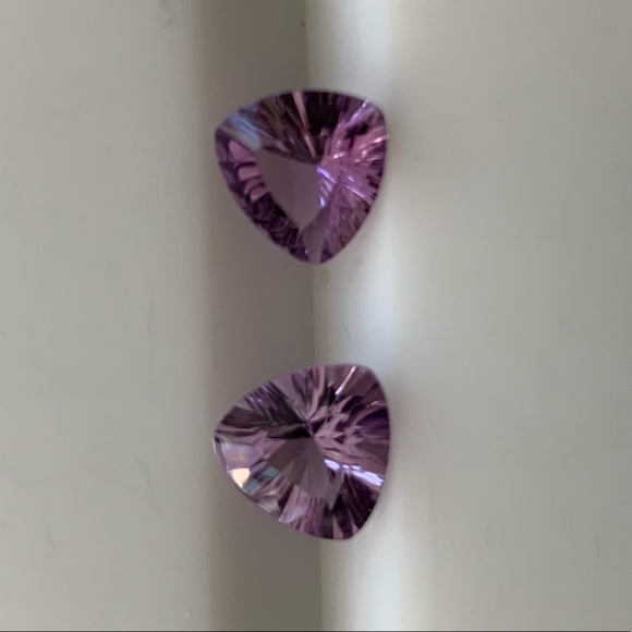NWOT Genuine Amethyst Trillions - Picture 5 of 6